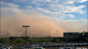 A type of dust storm called a haboob