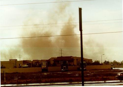 A gustnado in Guadalupe, AZ. Courtesy John Moore